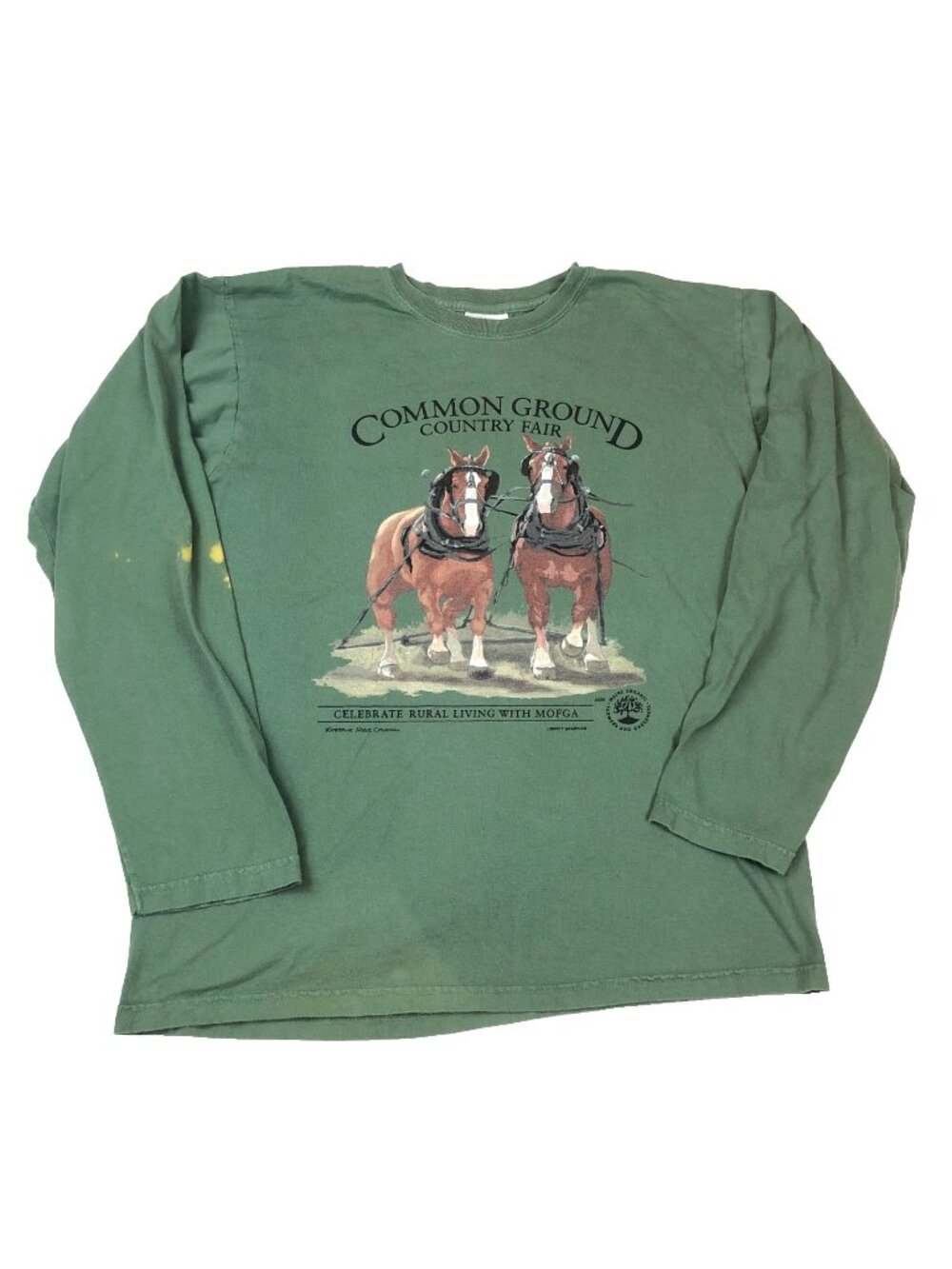Common Ground Fair 2025 Draft Horses Liberty Graphics Long Sleeve T Shirt Medium